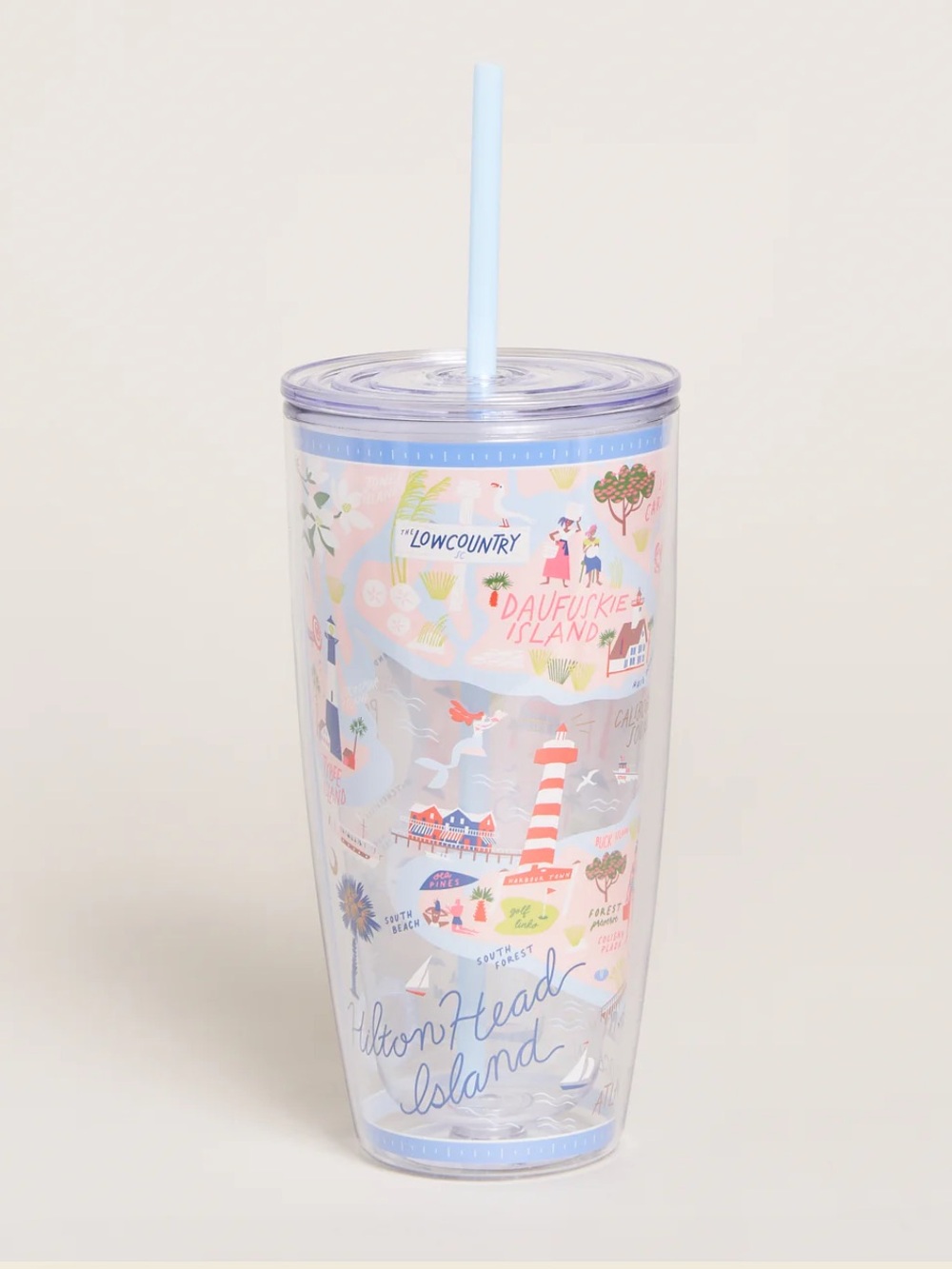 Spartina New Clear Drink Tumbler 24 oz. Hilton Head